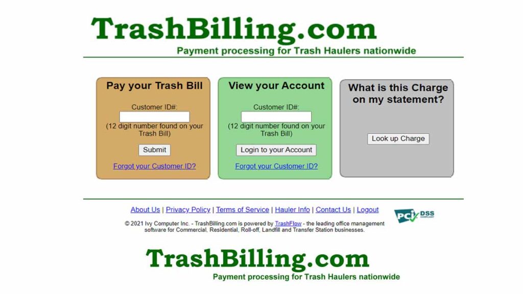 www.trashbilling.com Login