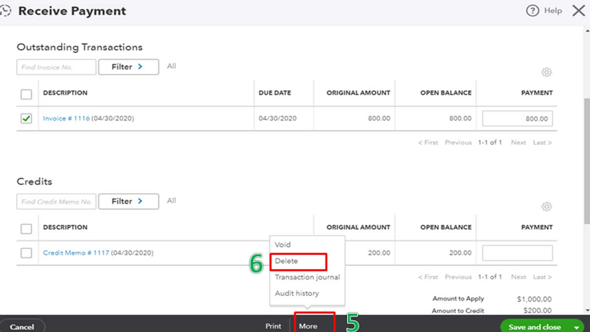 How to Apply Credit Memo in Quickbooks