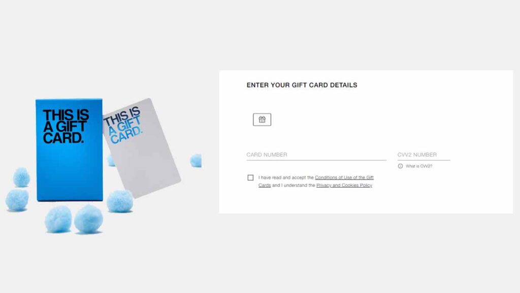 Activation Code Zara Gift Card