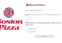 www.tellbostonpizza.com Boston Pizza Customer Satisfaction Survey