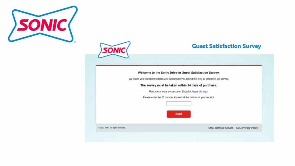 WWW.talktosonic.com Survey Validation Code