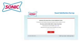 WWW.talktosonic.com Survey Validation Code