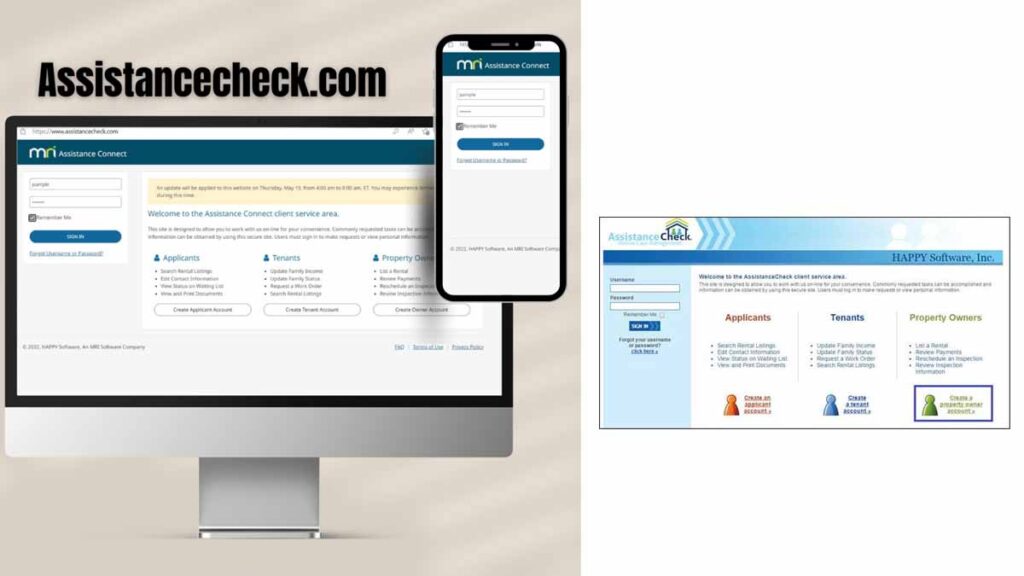 Assistancecheck com Login